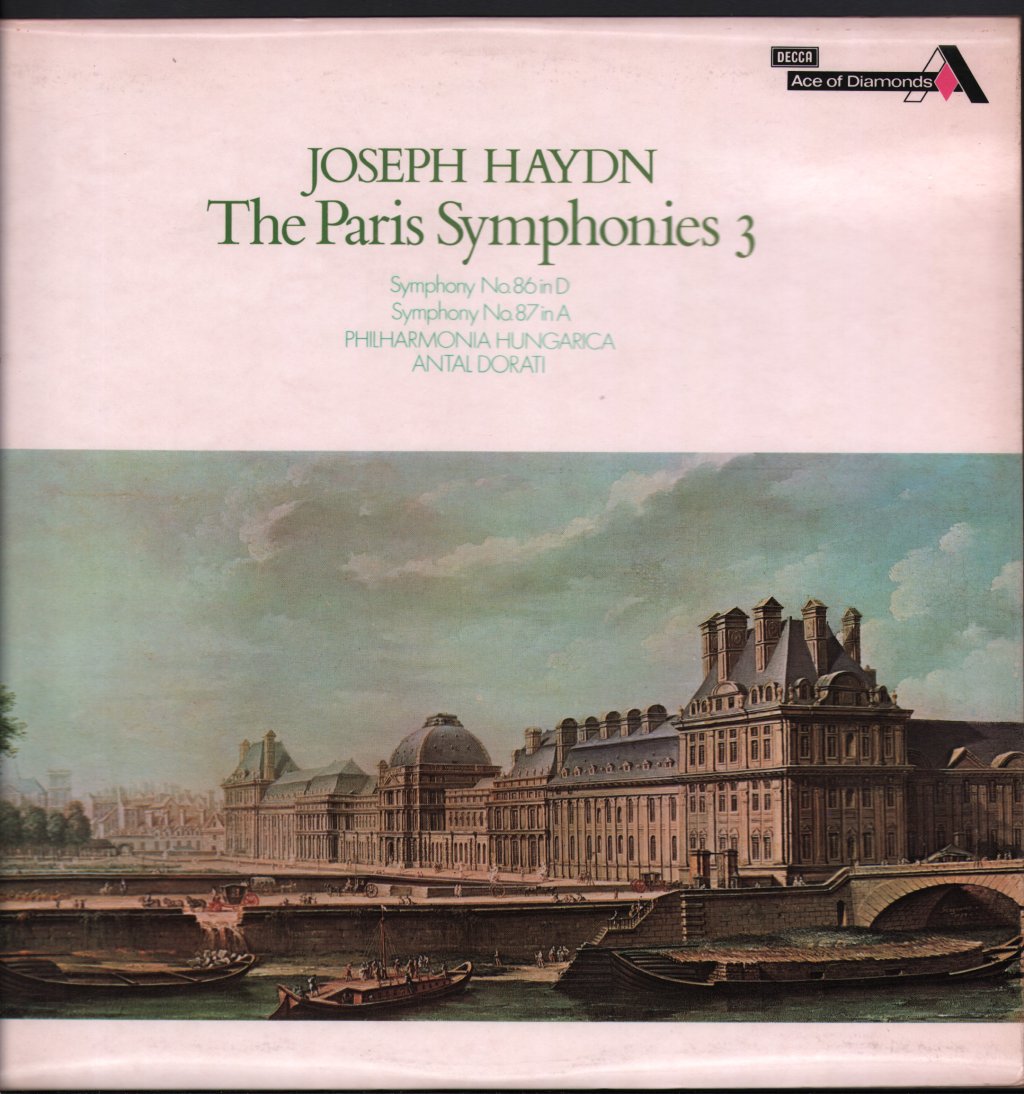 Antal Dorati / Philharmonia Hungarica - Joseph Haydn - Paris Symphonies 3 - Lp