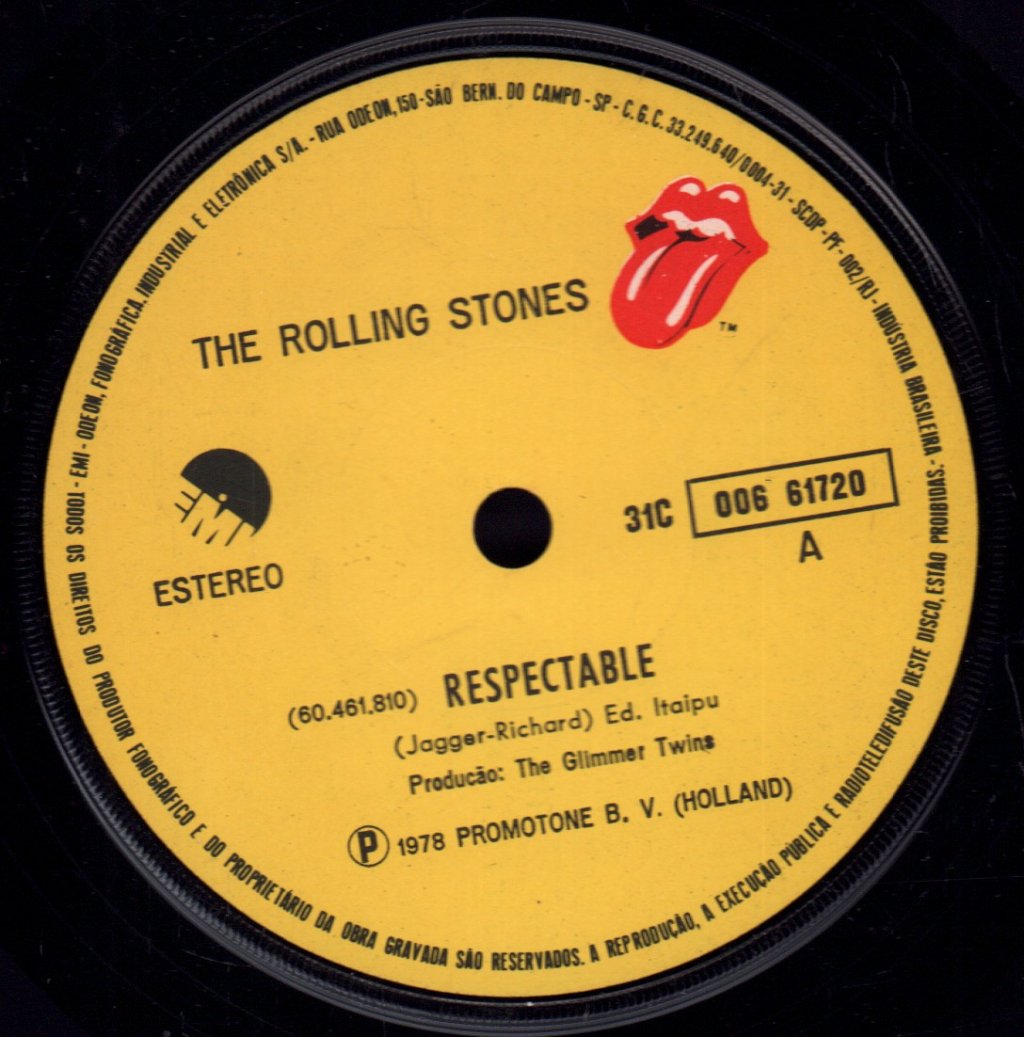 Rolling Stones - Respectable - 7 Inch