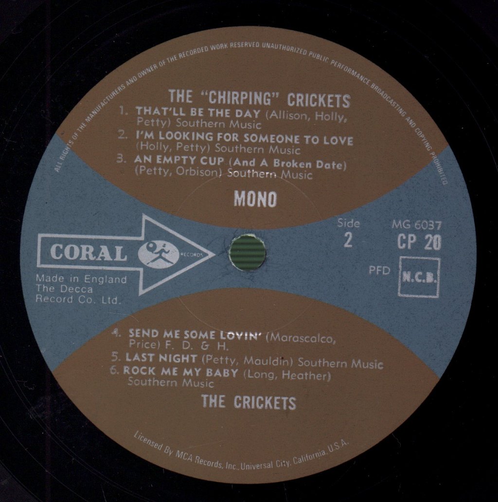 Crickets - Chirping Crickets - Lp