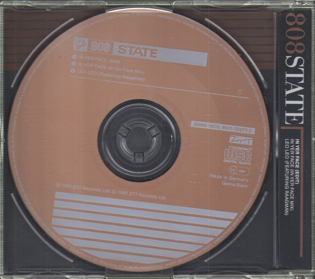 808 State - In Yer Face - Cd