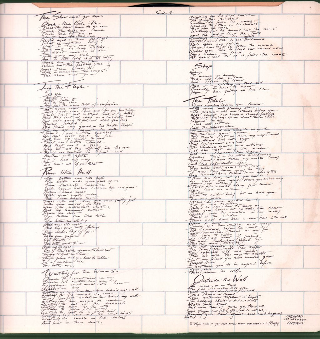 Pink Floyd - Wall - Double Lp