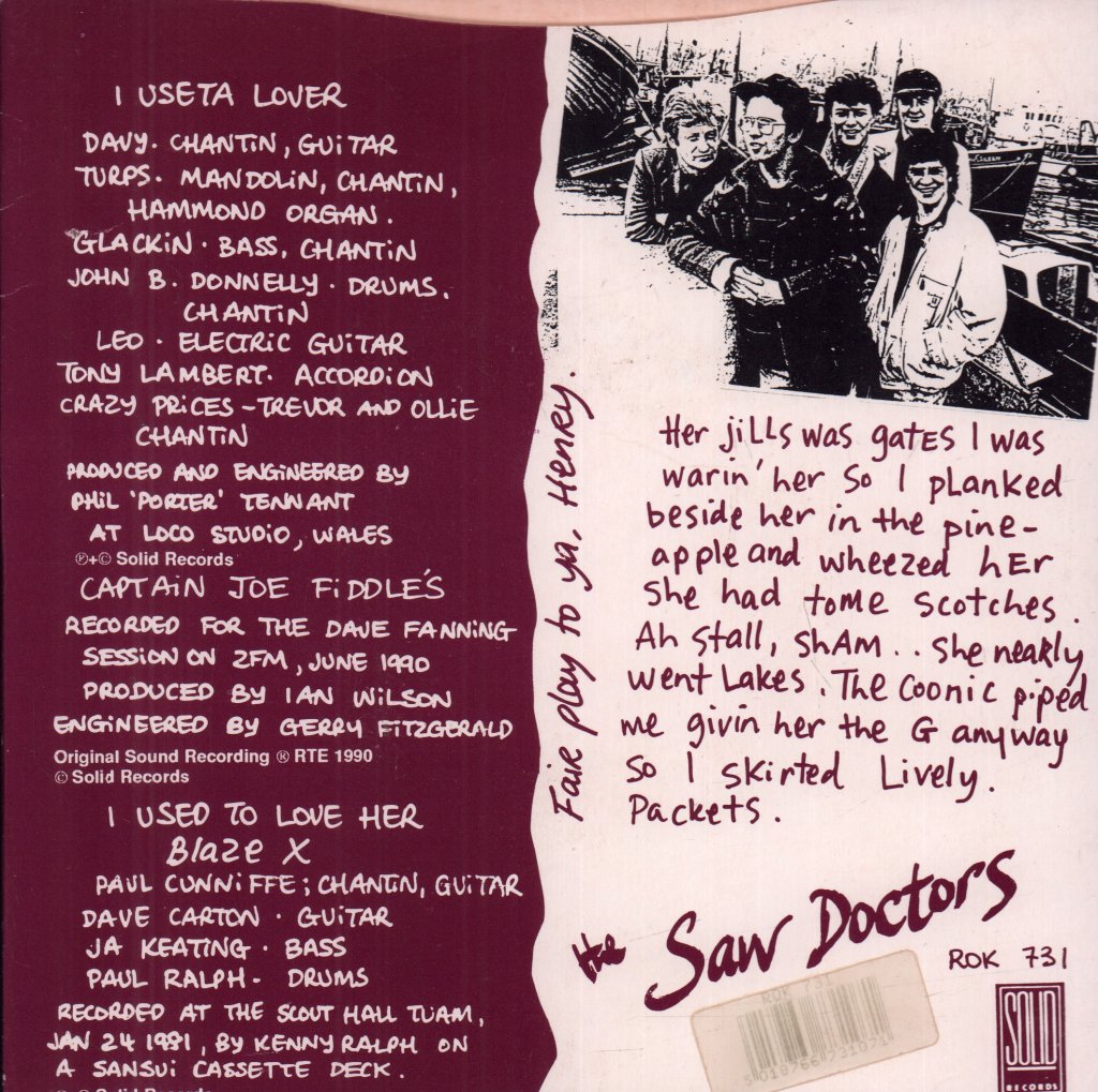 Saw Doctors - I Useta Lover - 7 Inch
