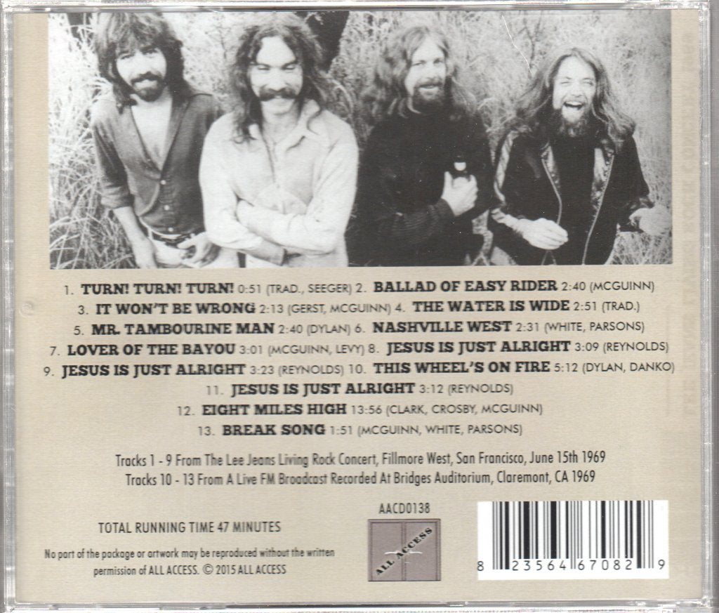 Byrds - Lee Jeans Living Rock Concert 1969 - Cd