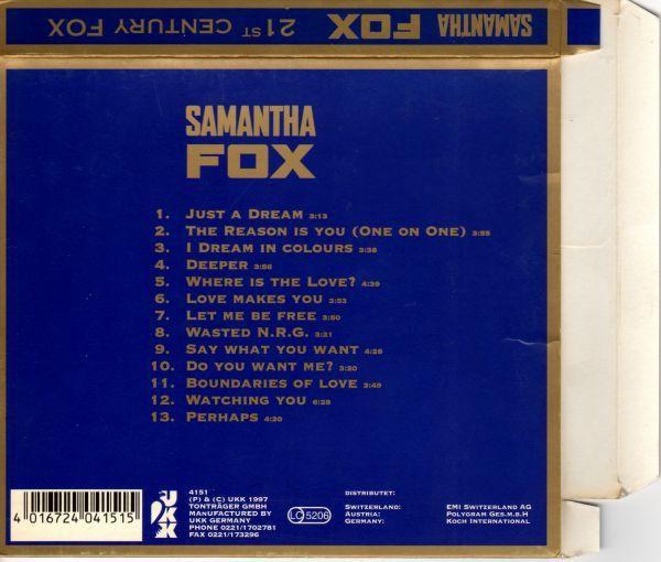 Samantha Fox - 21st Century Fox - Cd