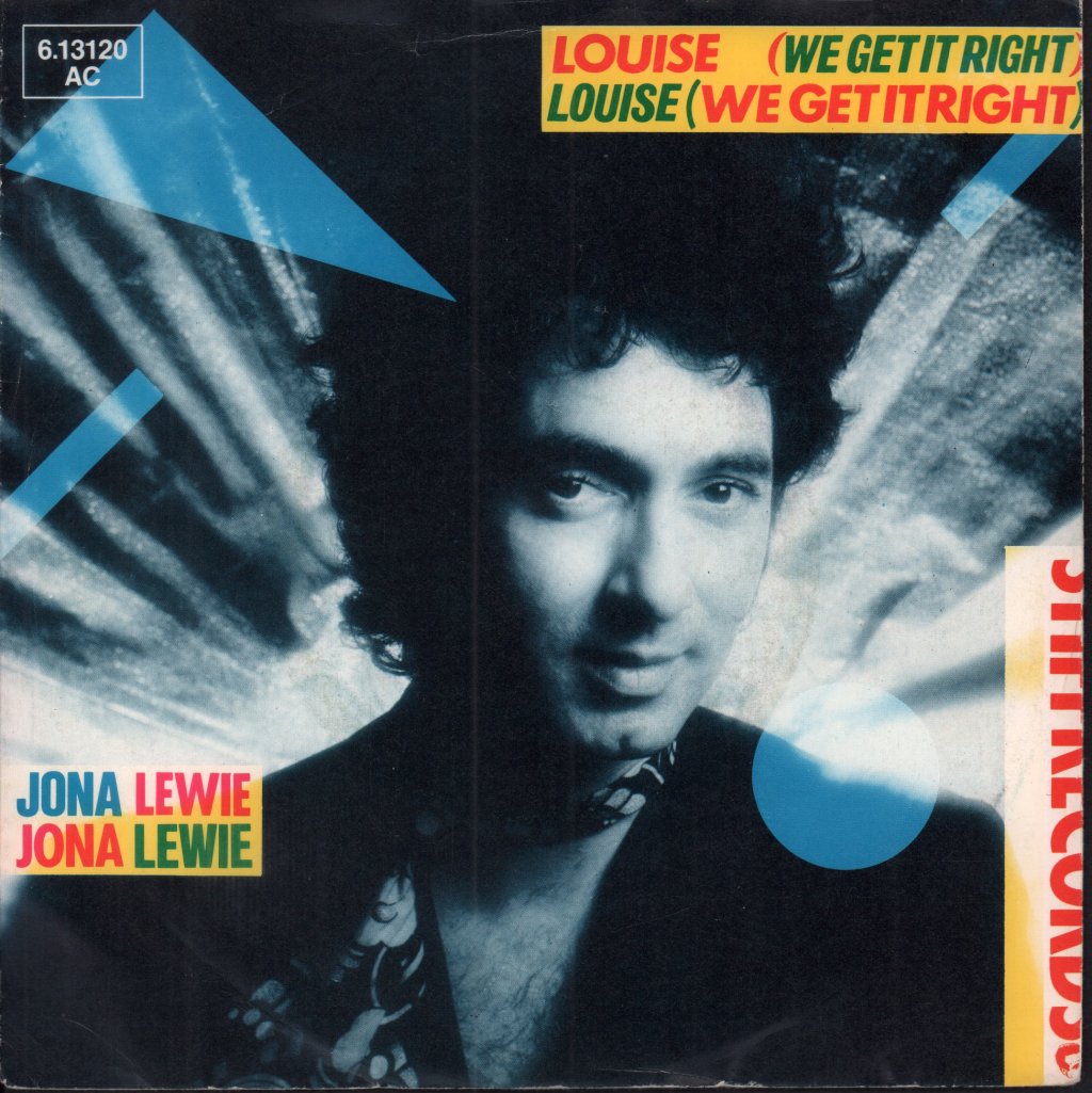 Jona Lewie - Louise We Get It Right - 7 Inch