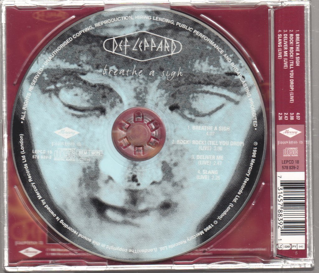 Def Leppard - Breathe A Sigh - Cd