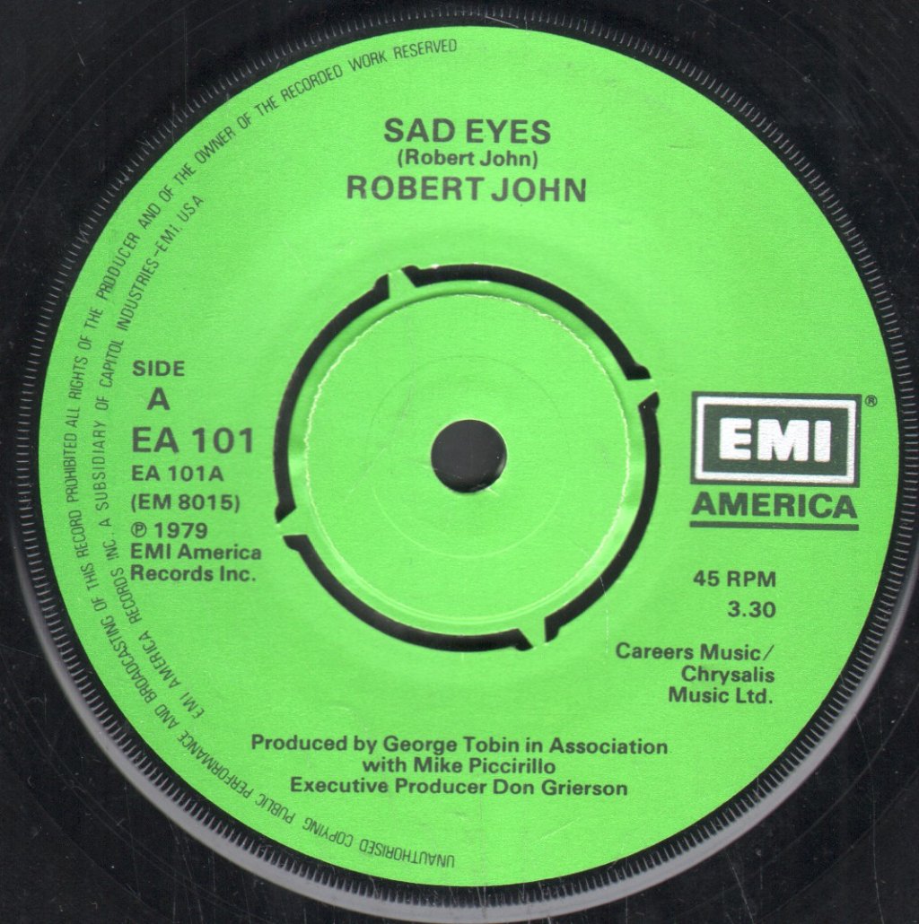 Robert John - Sad Eyes - 7 Inch