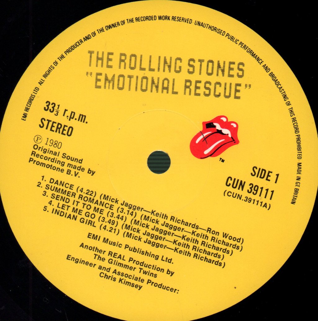 Rolling Stones - Emotional Rescue - Lp