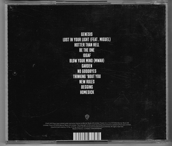 Dua Lipa - Dua Lipa - Cd