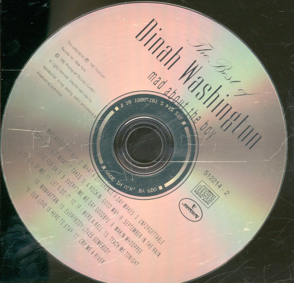 Dinah Washington - Best Of - Mad About The Boy - Cd