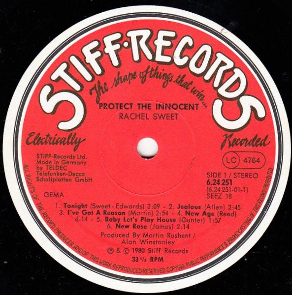 Rachel Sweet - Protect The Innocent - Lp