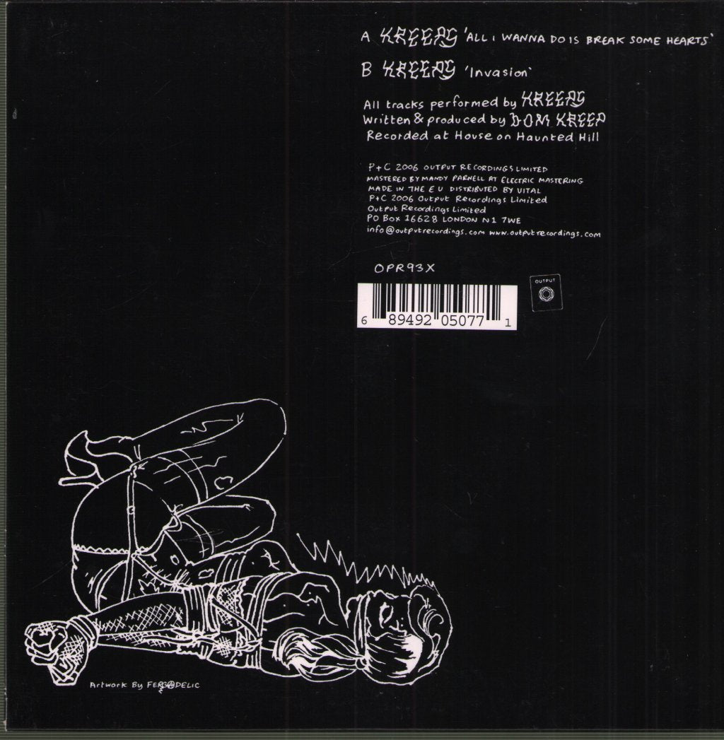 Kreeps - All I Wanna Do Is Break Some Hearts - 7 Inch