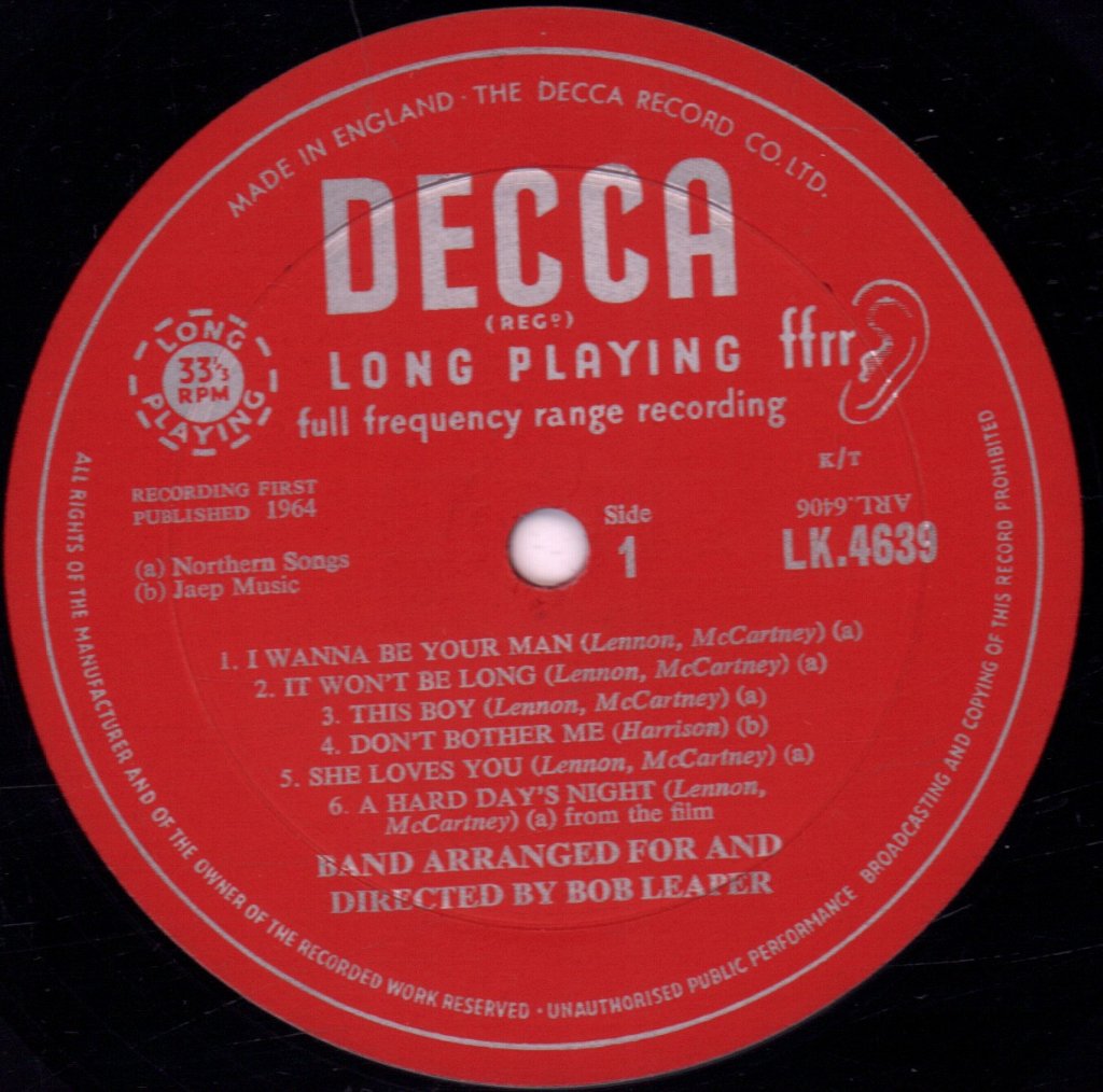 Bob Leaper - Big Band Beatle Songs - Lp