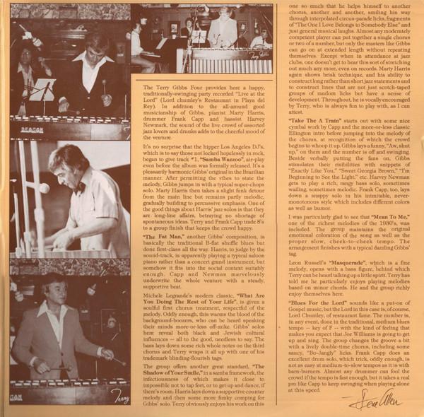 Terry Gibbs Quartet - Live At The Lord - Vol. 1 - Double Lp