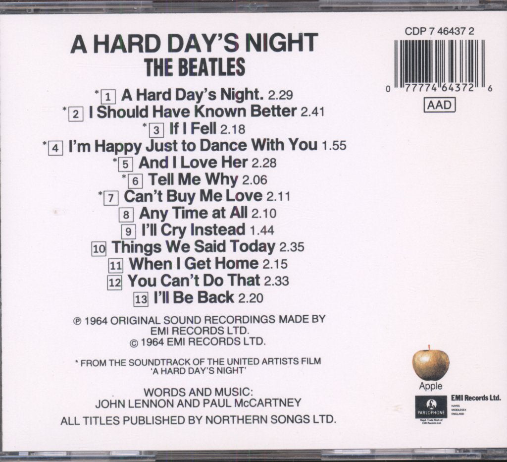 Beatles - A Hard Day's Night - Cd