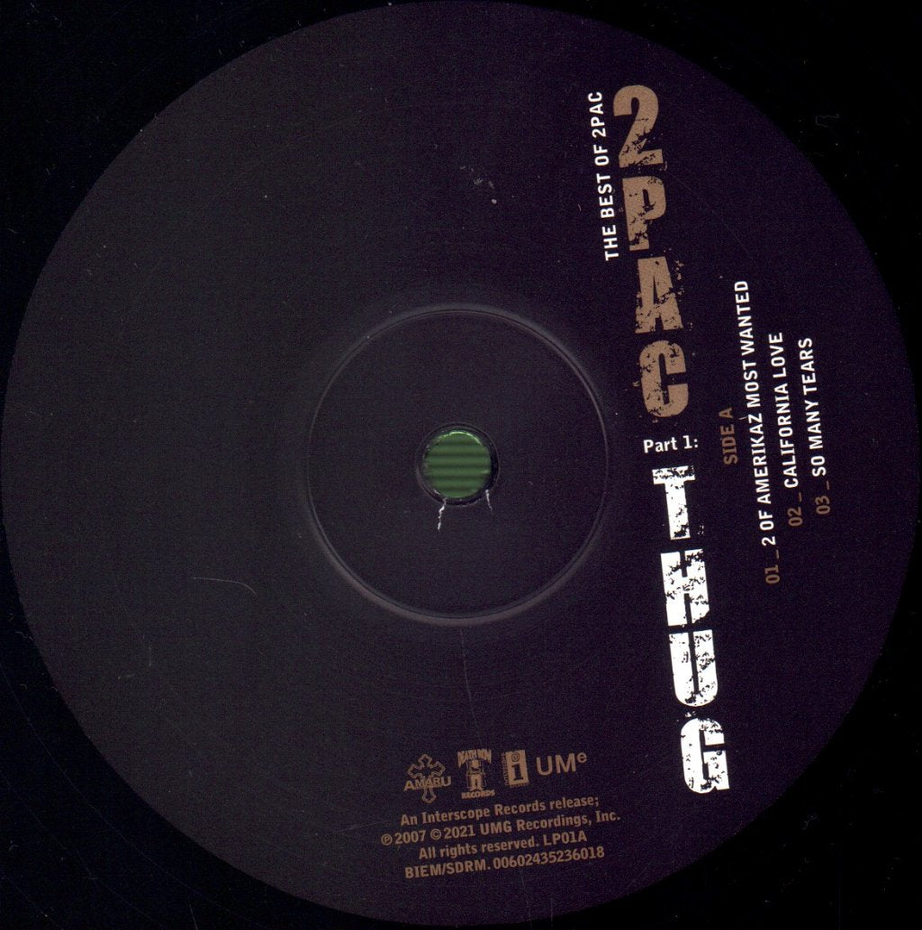 2Pac - Best Of 2Pac - Part 1: Thug - Double Lp