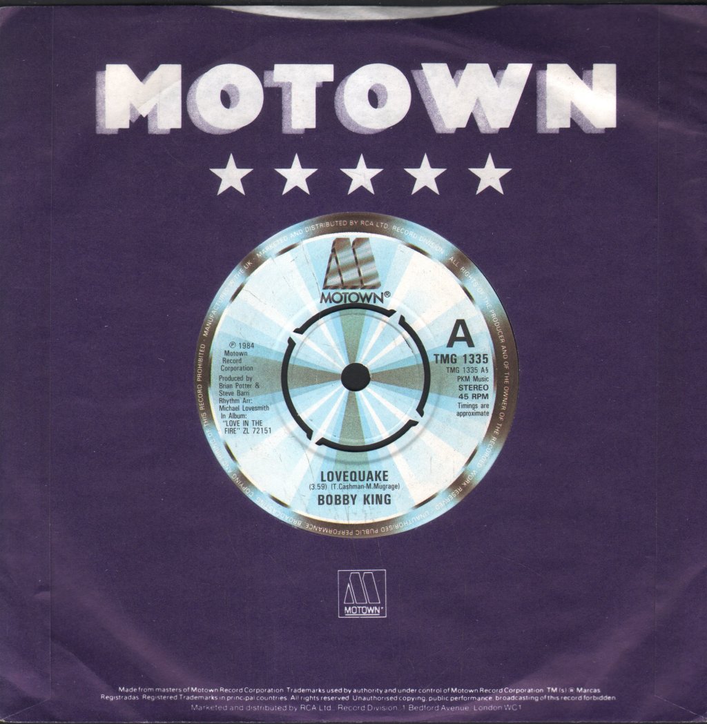 Bobby King - Lovequake - 7 Inch
