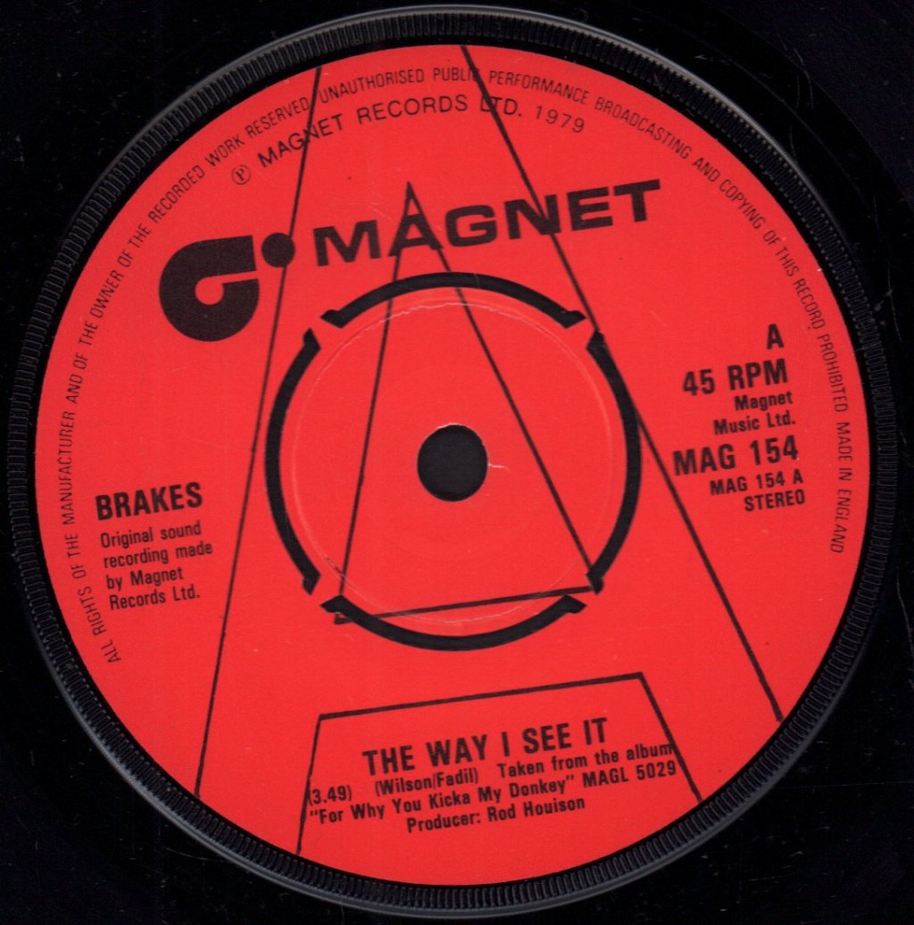 Brakes (70'S Group) - Way I See It - 7 Inch