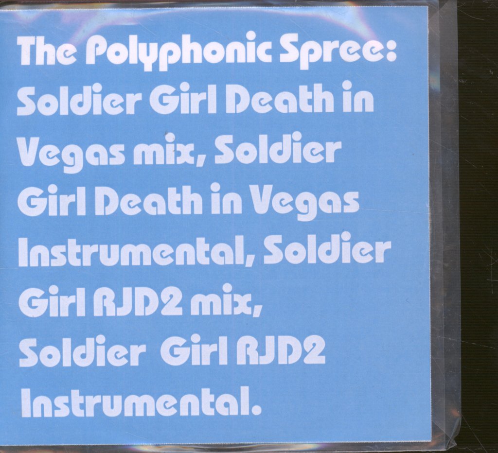 Polyphonic Spree - Soldier Girl - Cdr