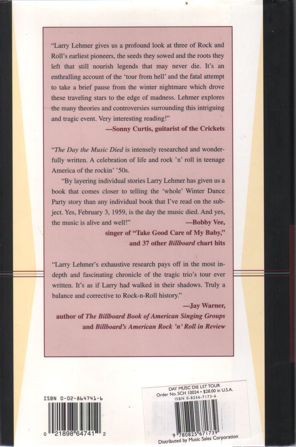 Larry Lehmer - Day The Music Died - Book