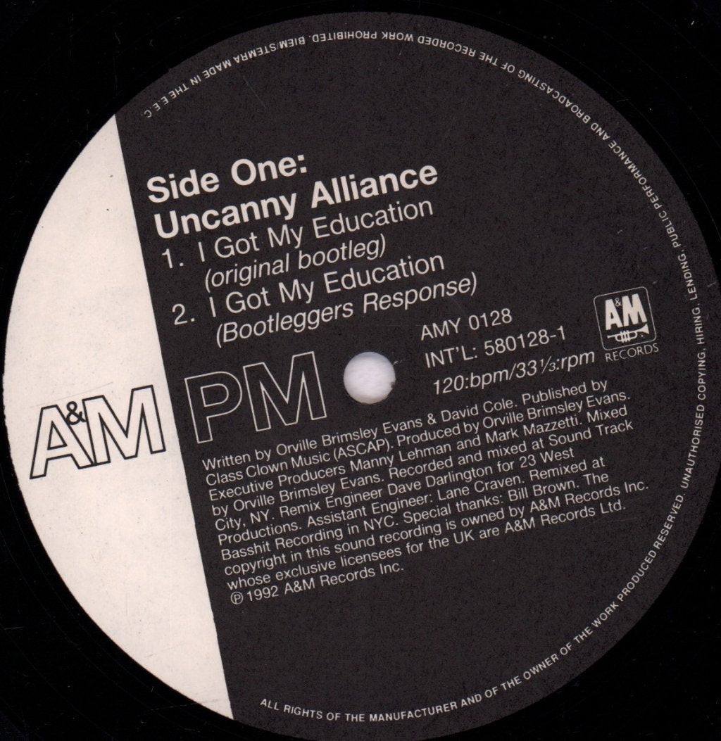 Uncanny Alliance - I Got My Education - 12 Inch