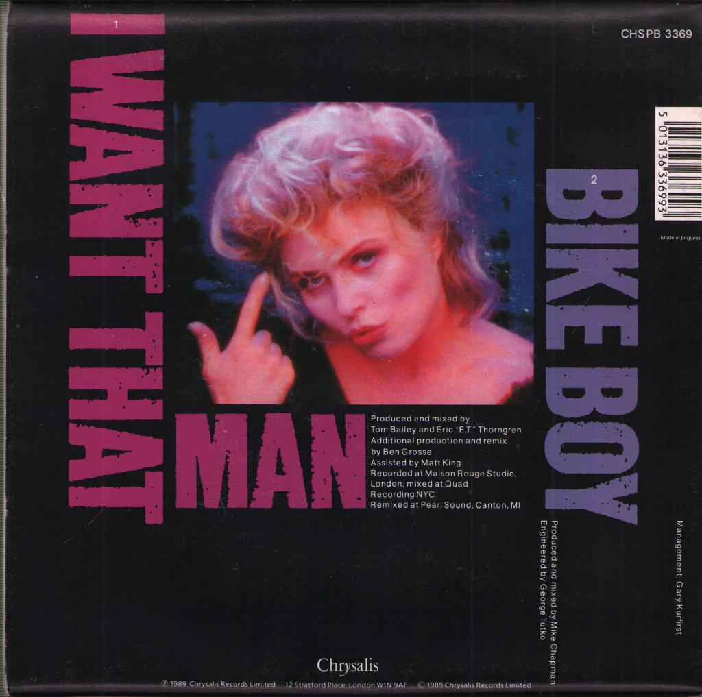 Debbie Harry - I Want That Man - 7 Inch