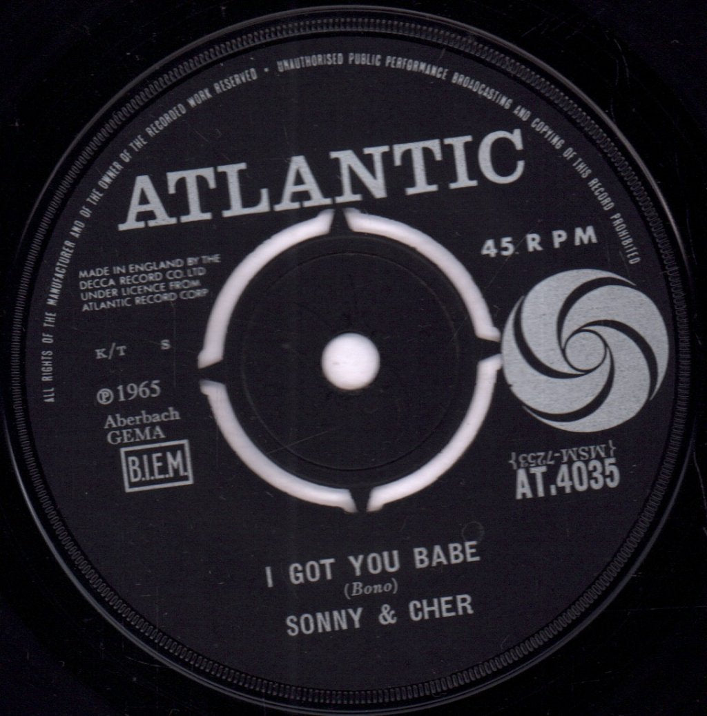 Sonny And Cher - I Got You Babe - 7 Inch