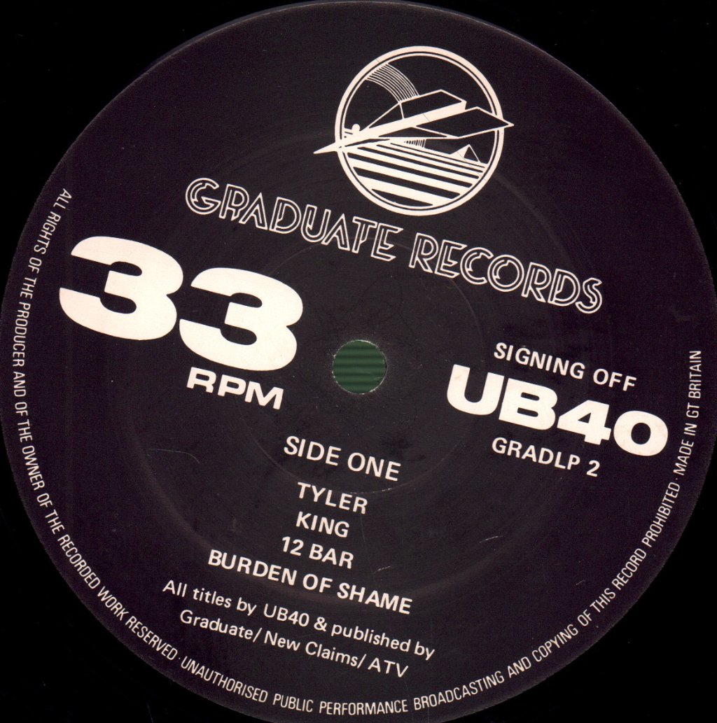 UB40 - Signing Off - Double Lp