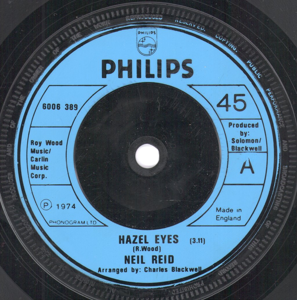Neil Reid - Hazel Eyes - 7 Inch