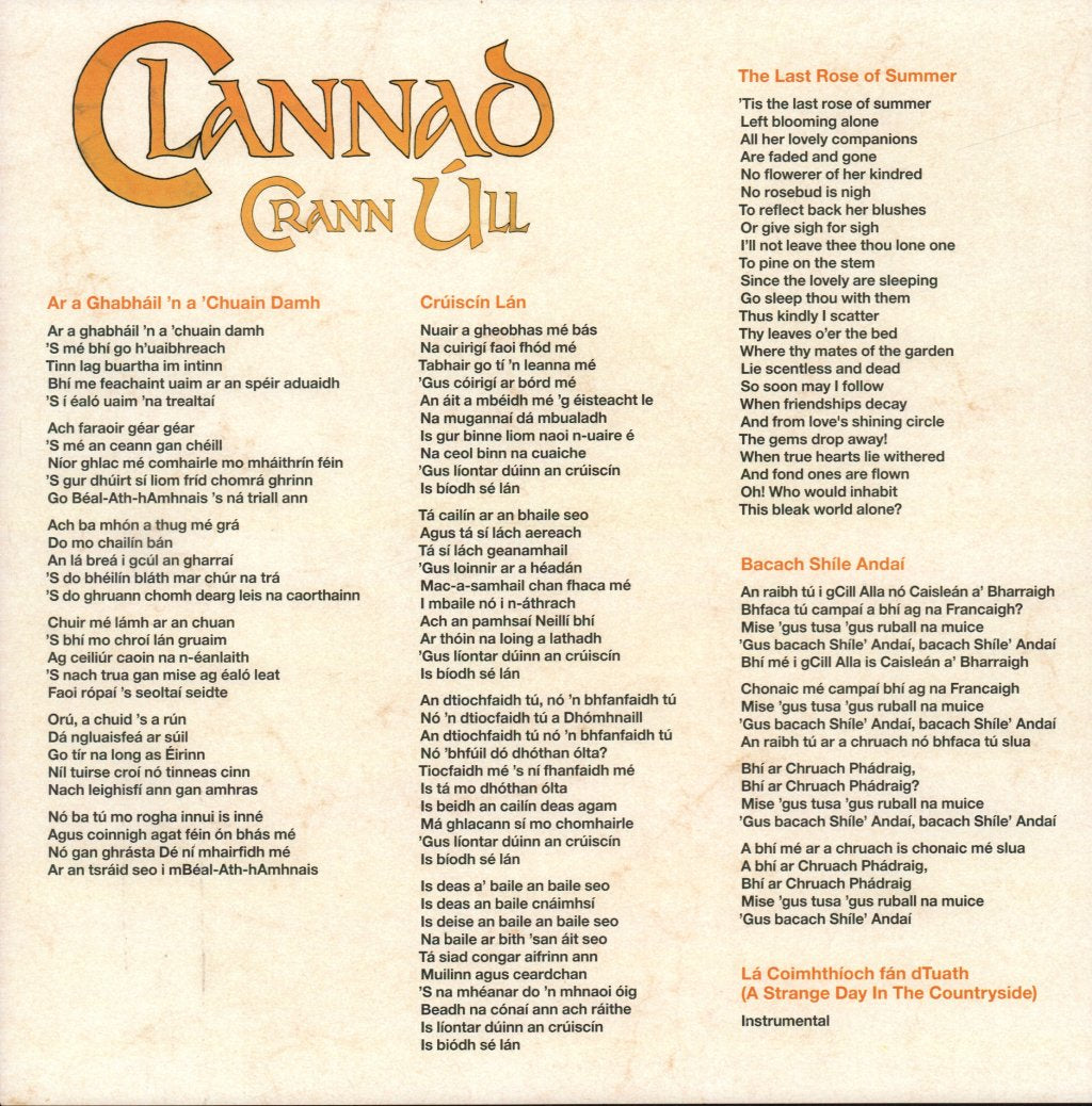 Clannad - Crann Ull - Lp