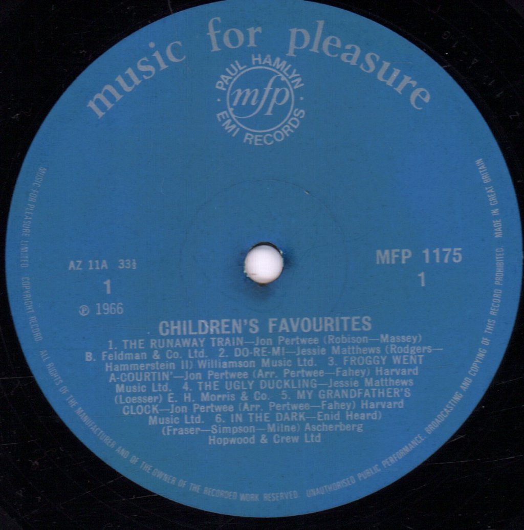 jessie matthews, jon pertwee and enid heard - Children's Favourites - Lp