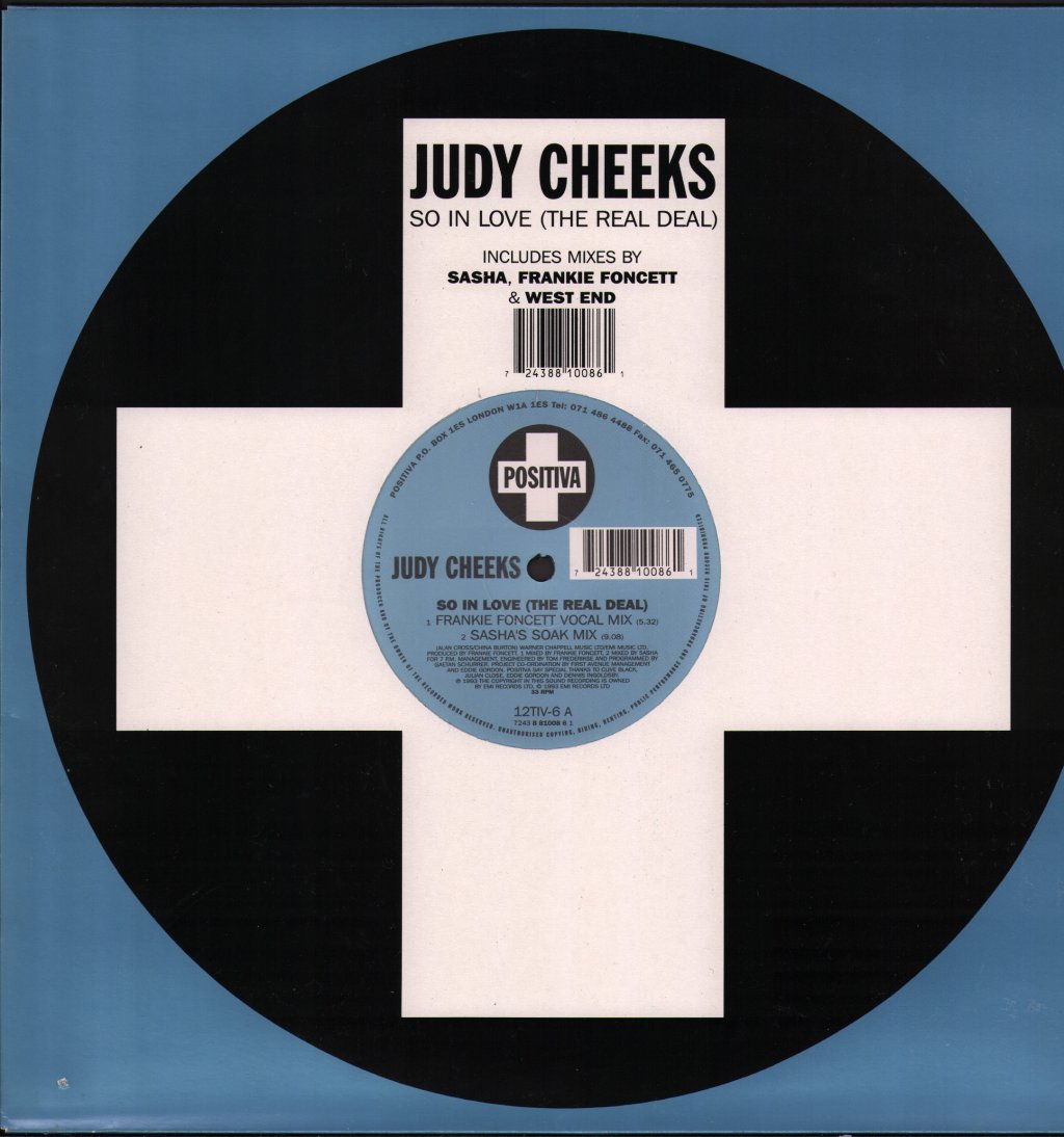 Judy Cheeks - So In Love The Real Deal - 12 Inch