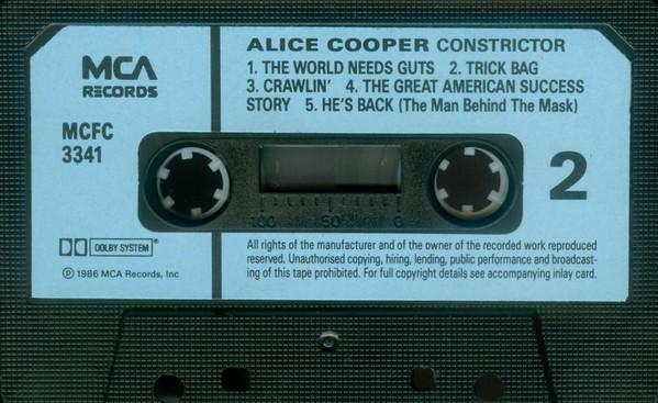 Alice Cooper - Constrictor - Cassette