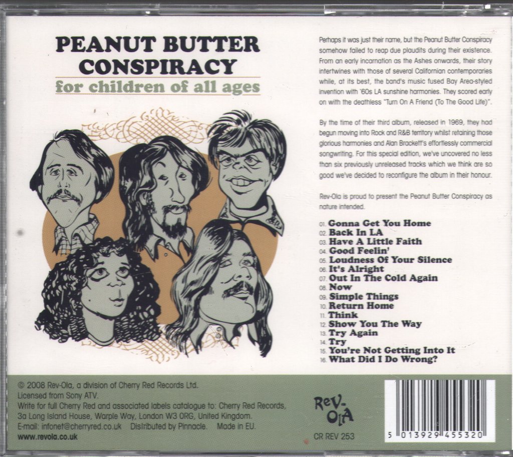 Peanut Butter Conspiracy - For Children Of All Ages - Cd