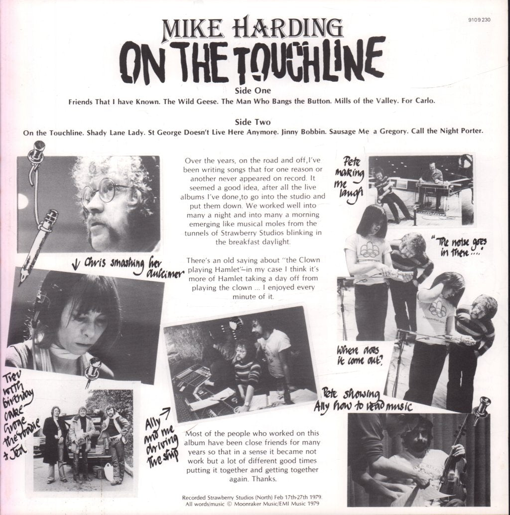 Mike Harding - On The Touchline - Lp