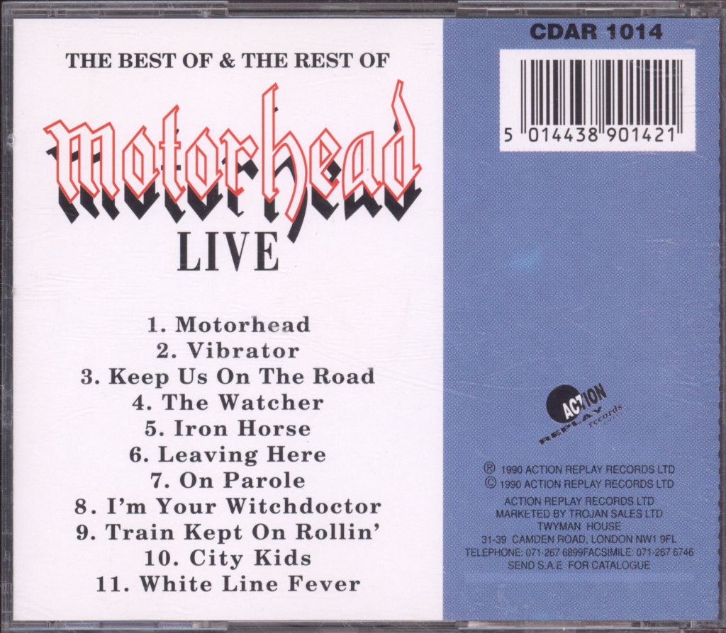 Motorhead - Live - The Best Of & The Rest Of - Cd
