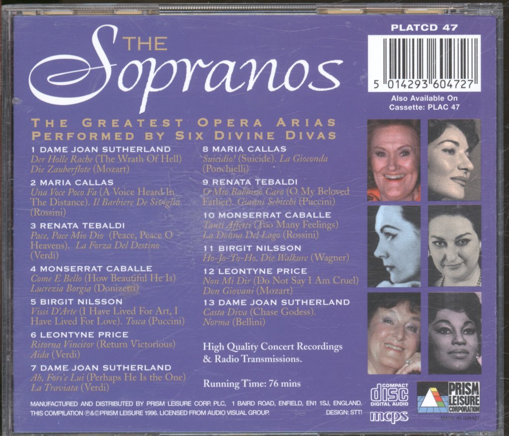 Various Artists - Sopranos - Cd