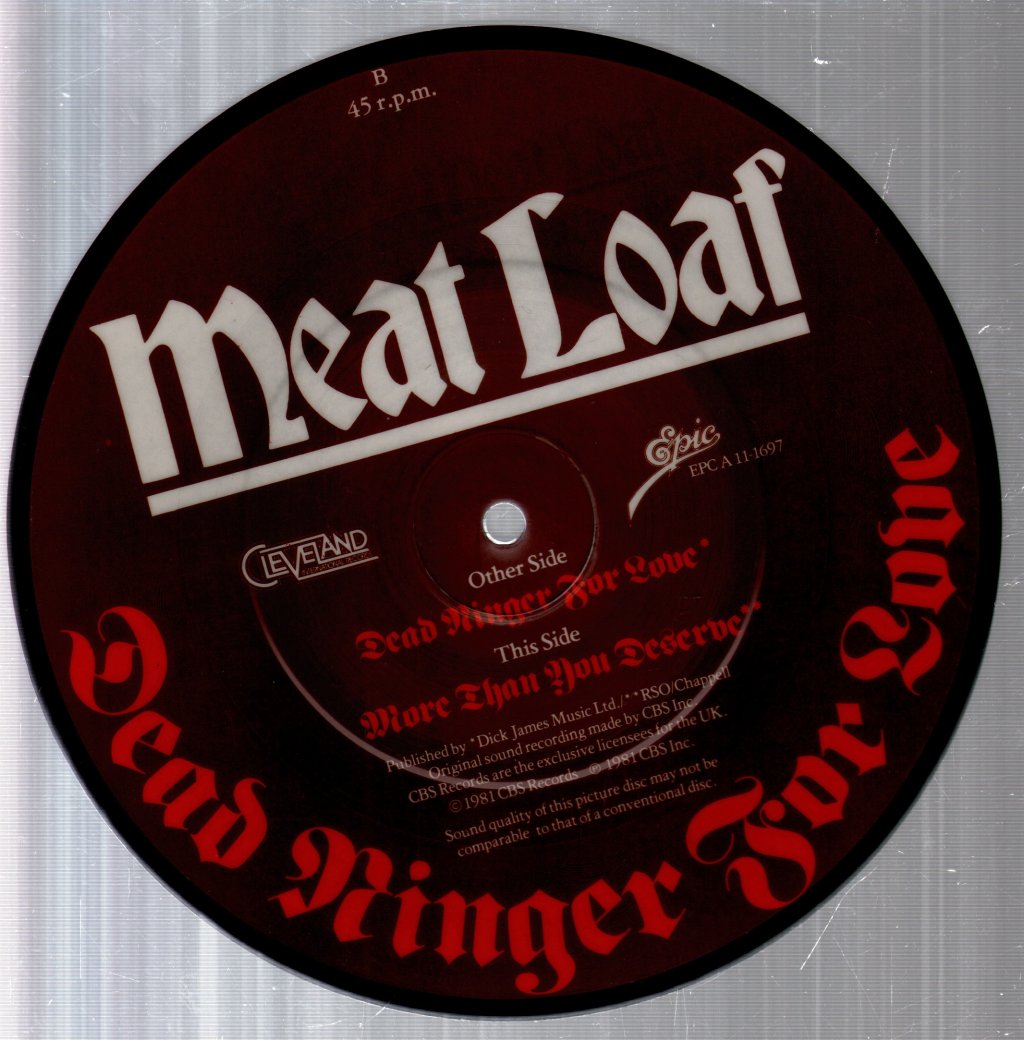 Meat Loaf - Dead Ringer For Love - 7 Inch