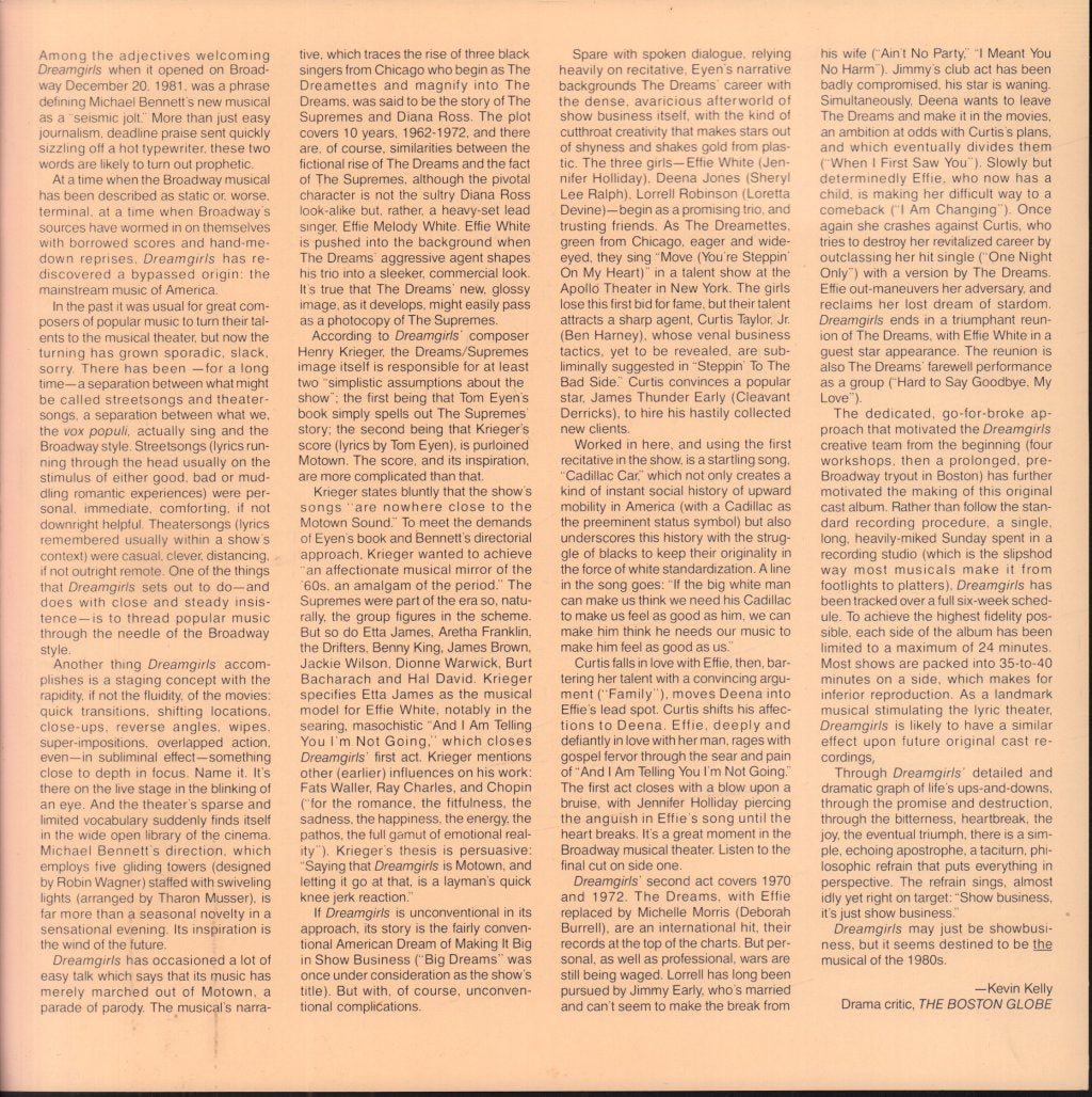 Dreamgirls - Original Broadway Cast Album - Lp