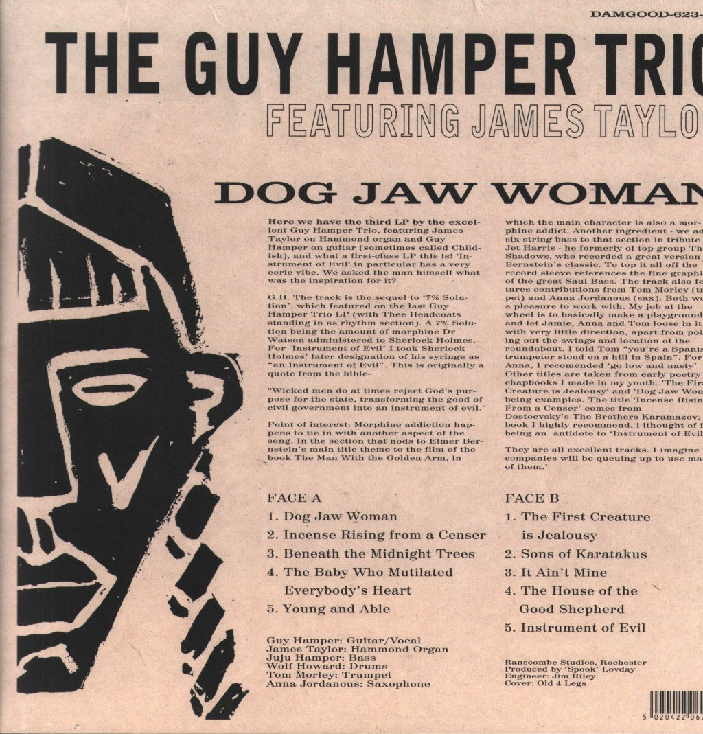 Guy Hamper Trio featuring James Taylor - Dog Jaw Woman - Lp