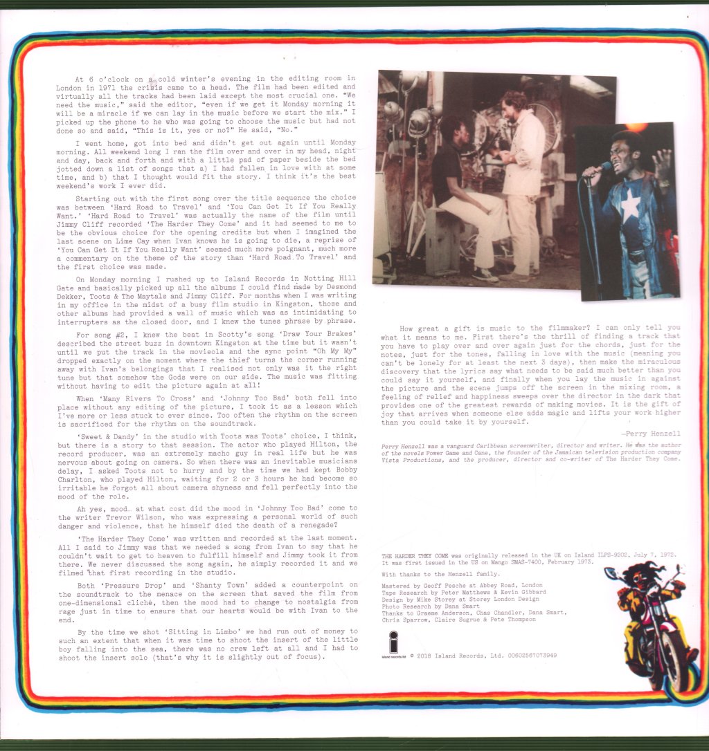 Various Artists - Harder They Come (Original Soundtrack Recording) - Lp