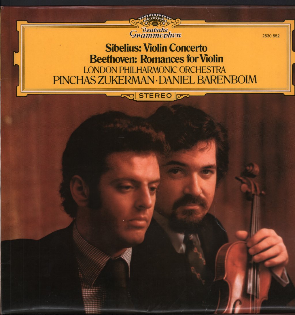 Pinchas Zukerman / Daniel Barenboim / London Philharmonic Orchestra - Sibelius - Violin Concerto - Lp