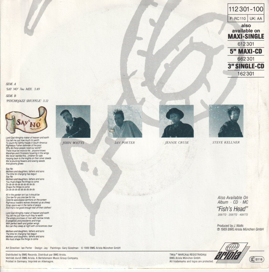 Fischer Z - Say No - 7 Inch
