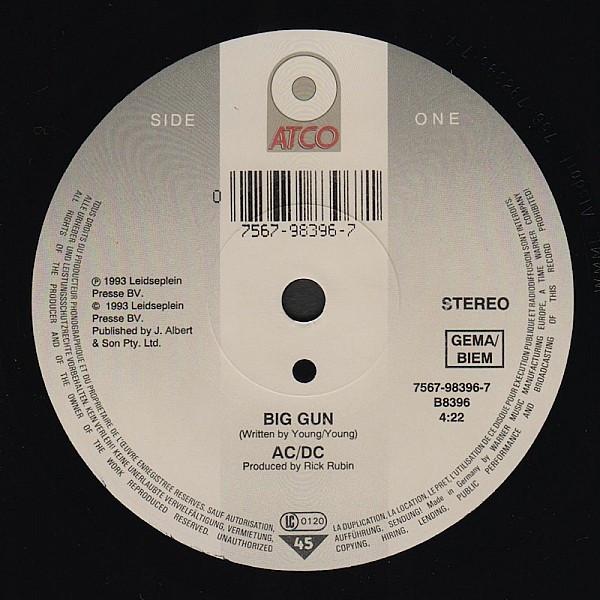 AC/DC - Big Gun - 7 Inch