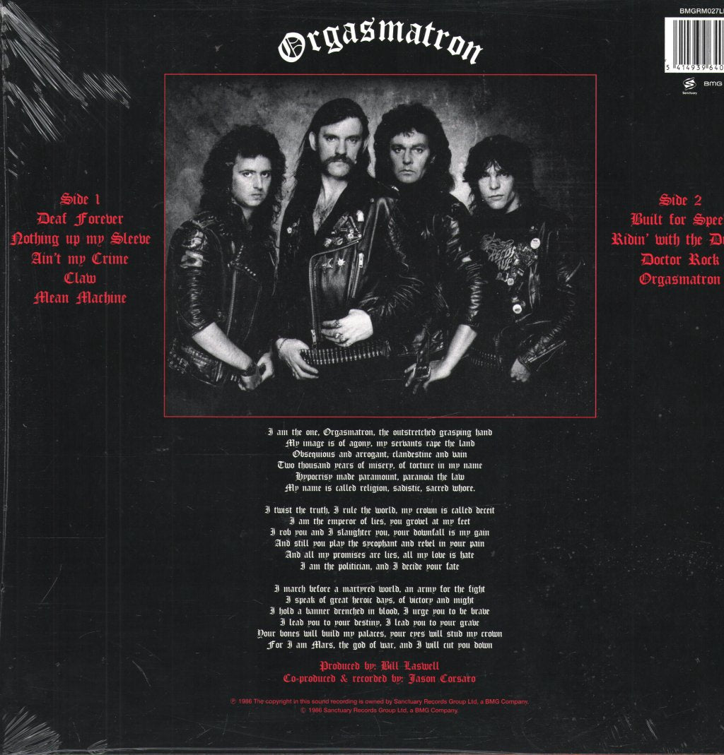 Motorhead - Orgasmatron - Lp