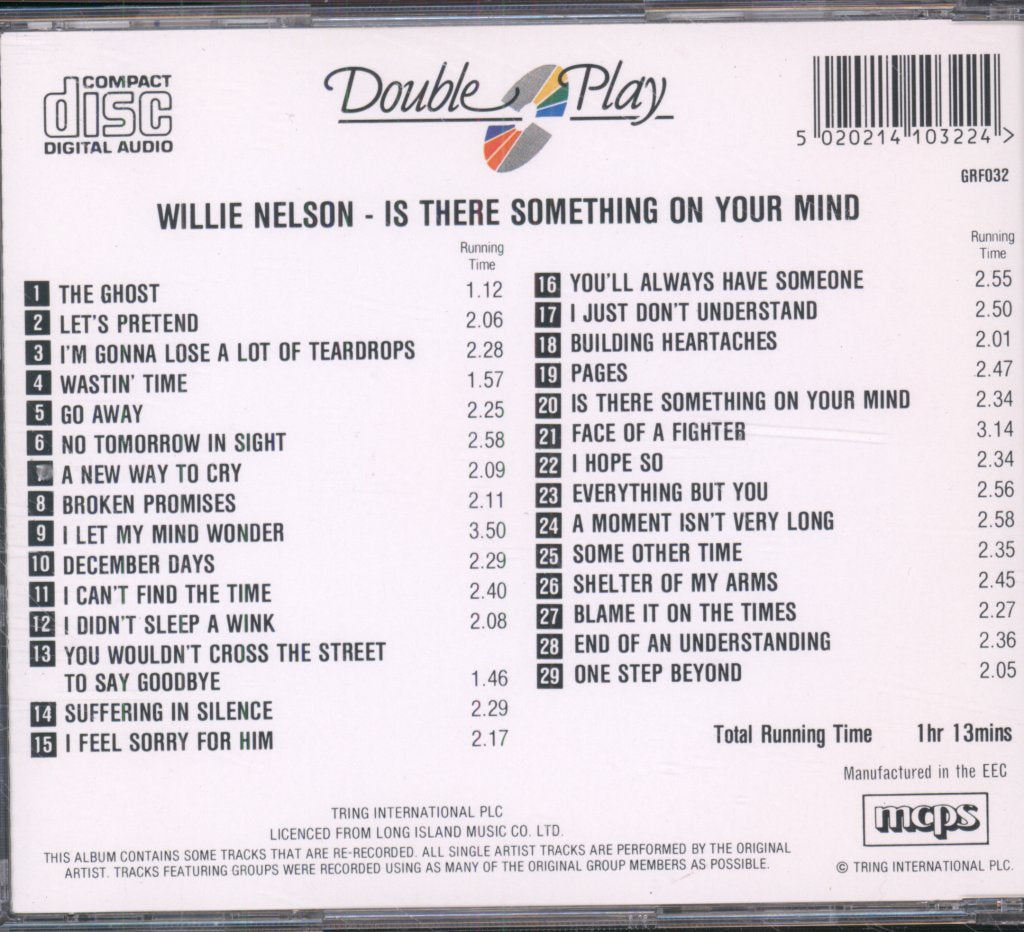 Willie Nelson - Is There Something On Your Mind - Cd