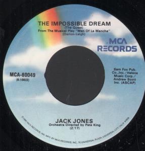 Jack Jones - Impossible Dream - 7 Inch