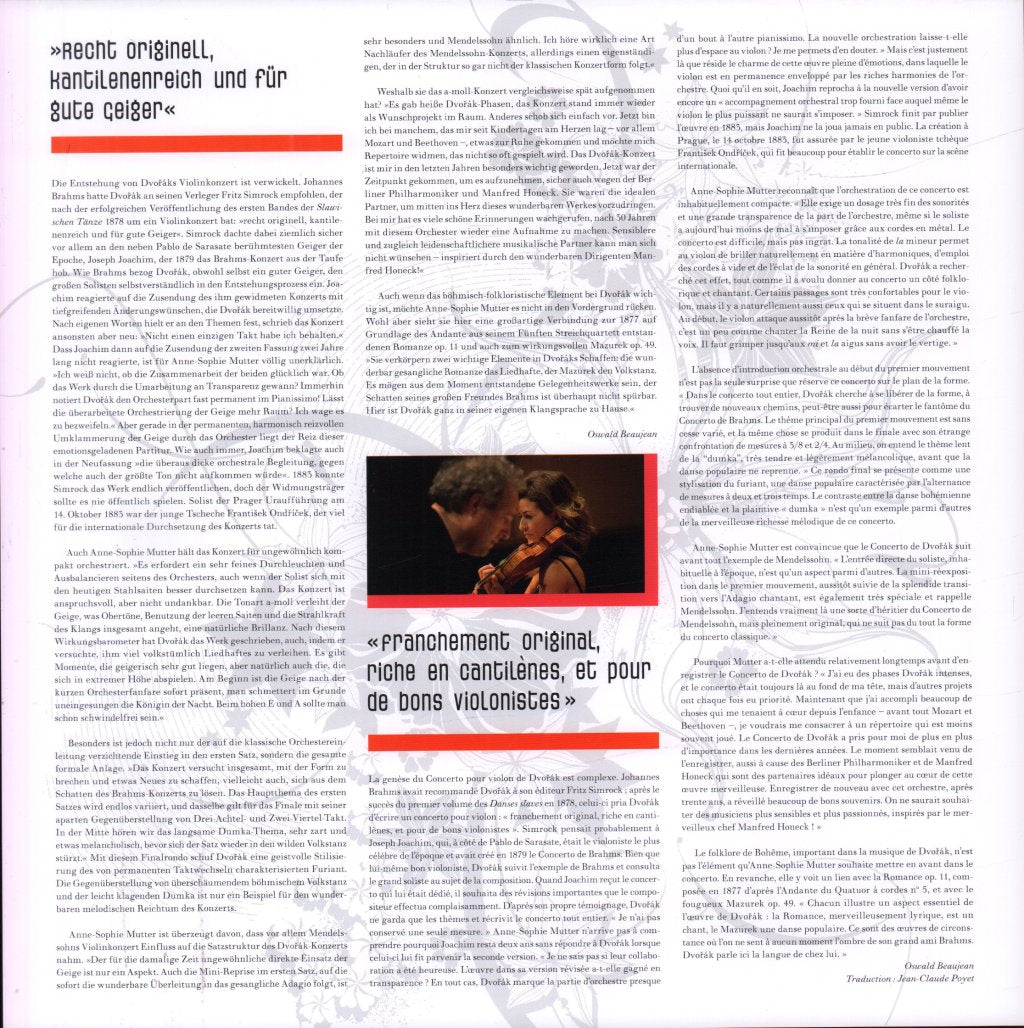 Anne-Sophie Mutter - dvorak Violin Concerto - Lp