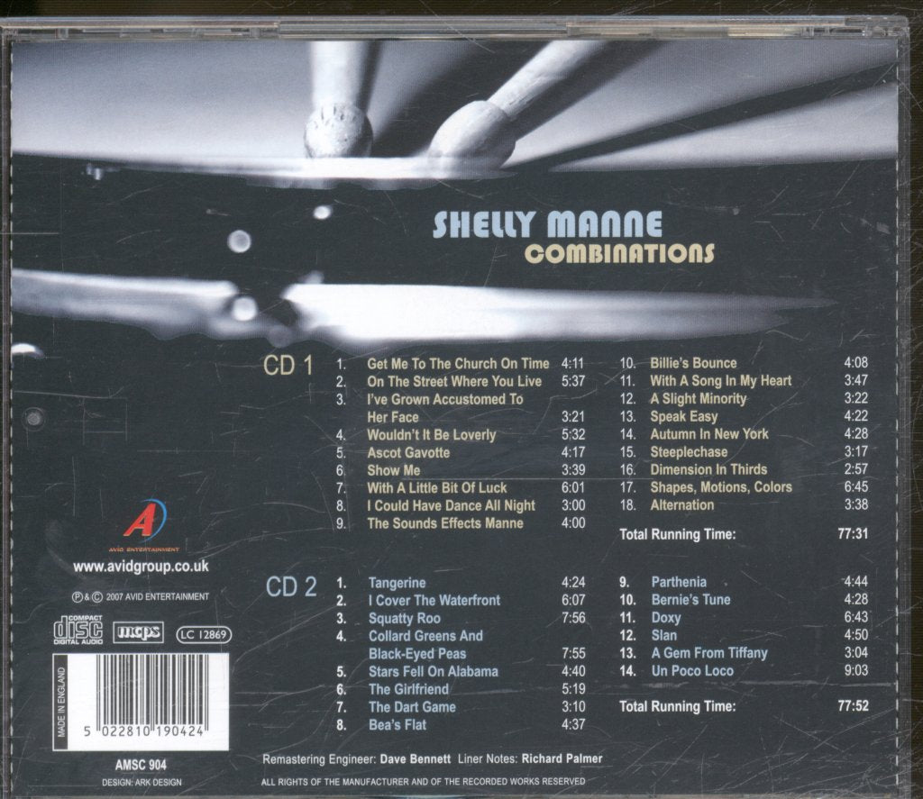 Shelly Manne - Combinations - Double Cd