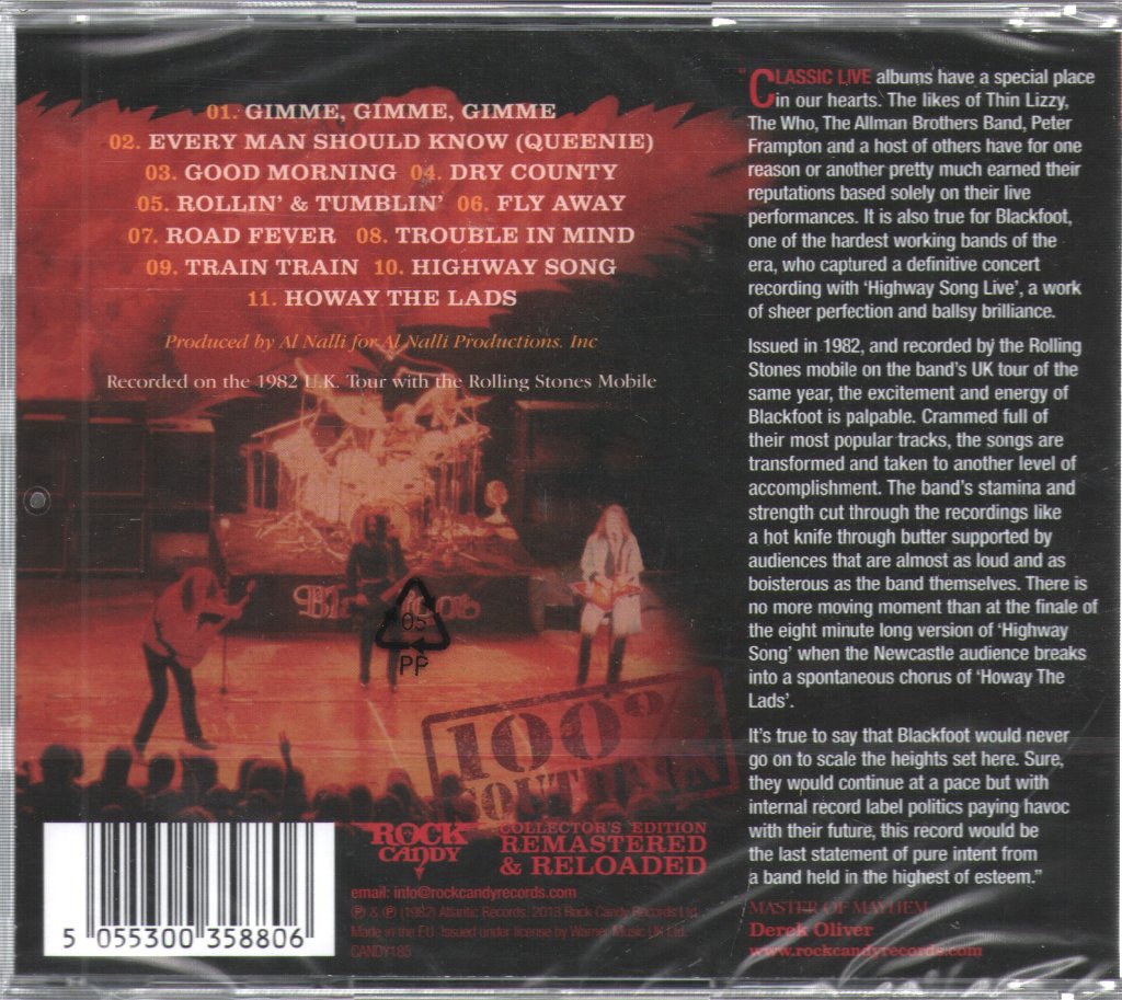 Blackfoot - Highway Song Live - Cd